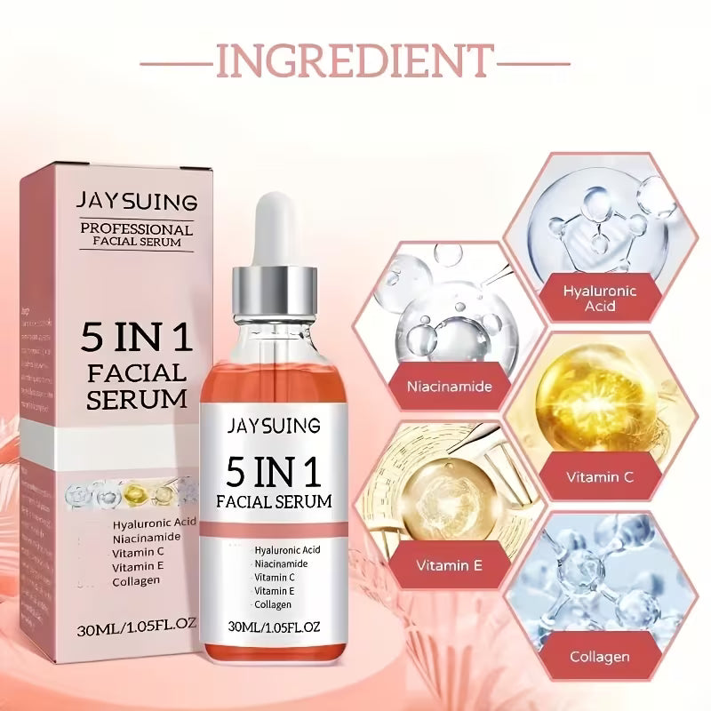 5-in-1 Facial Serum with Vitamins C & E
