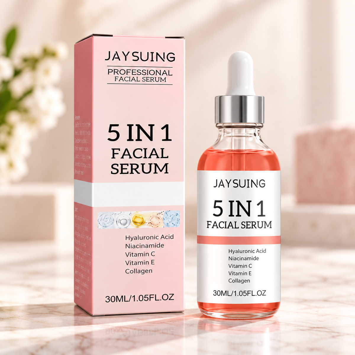 5-in-1 Facial Serum with Vitamins C & E