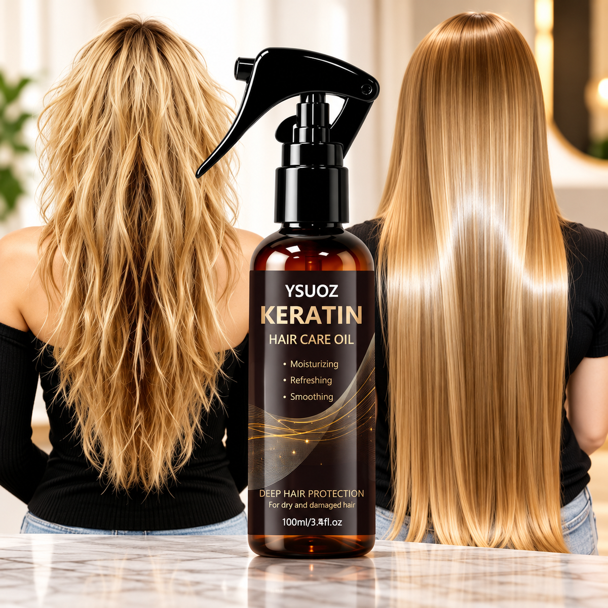 Keratin Hair Care Oil Spray