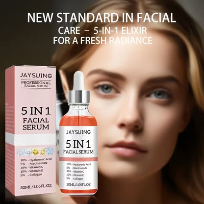 5-in-1 Facial Serum with Vitamins C & E